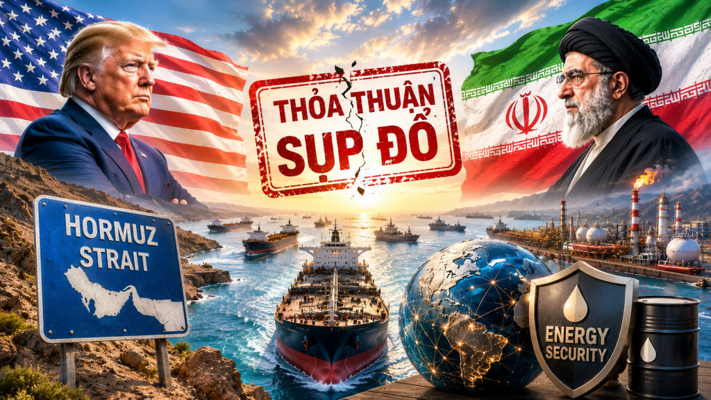 Thỏa thuận Mỹ – Iran sụp đổ: Eo biển Hormuz và bài toán an ninh năng lượng toàn cầu