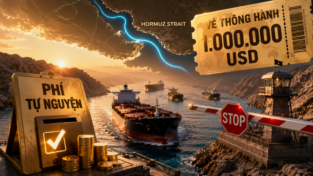 Tương lai eo biển Hormuz: Cuộc giằng co giữa phí tự nguyện và “vé thông hành” 1 triệu USD