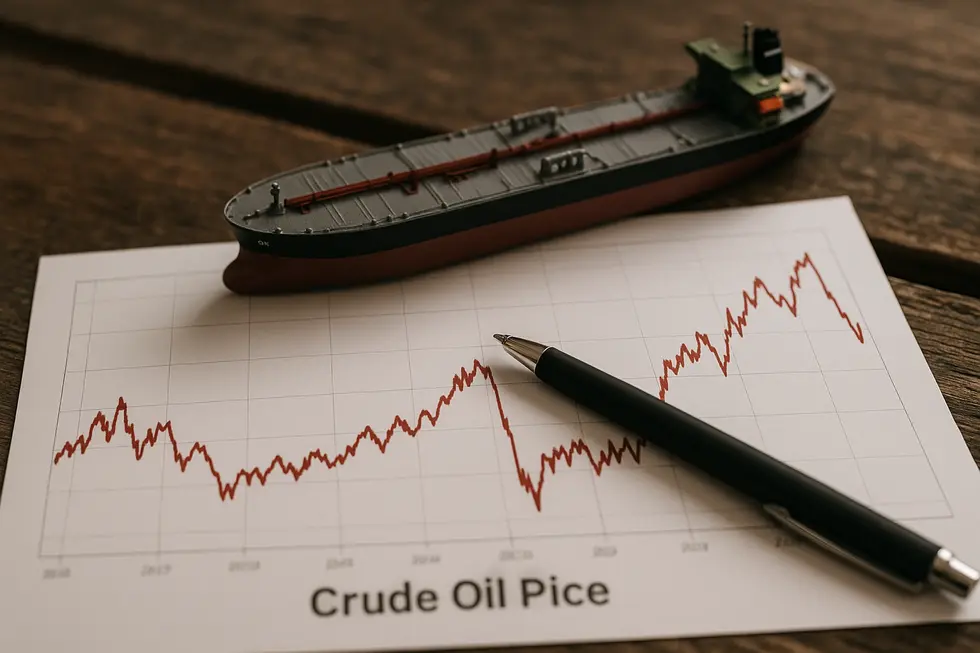 Tàu chở dầu đi qua Eo biển Hormuz dưới sự giám sát của tàu quân sự.