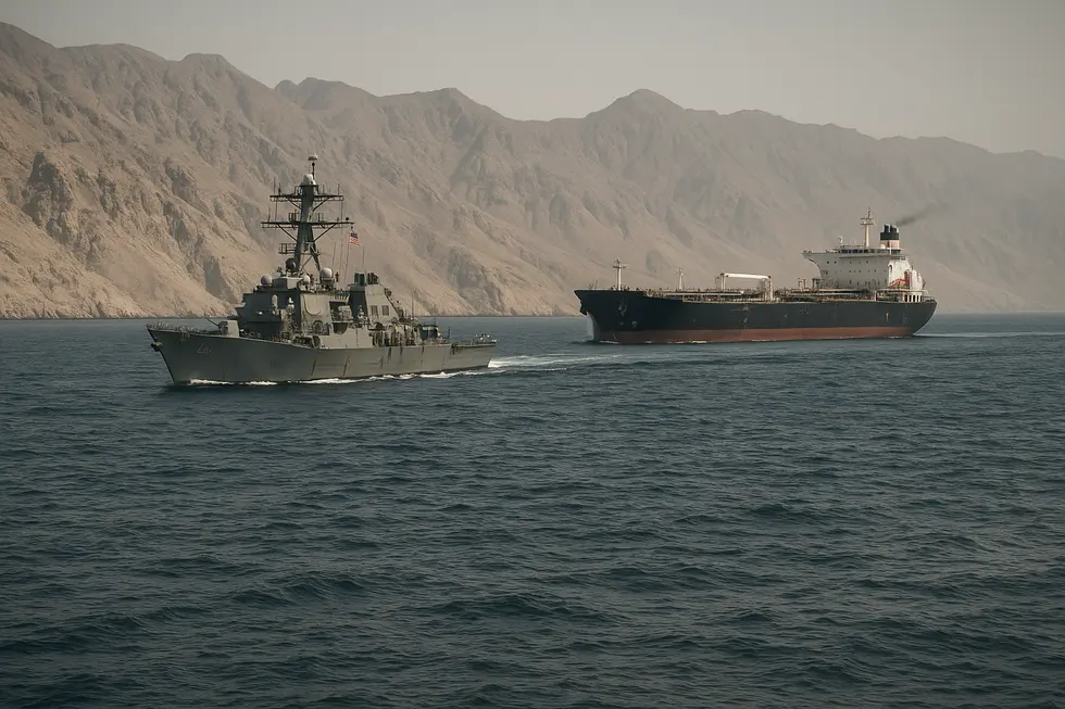 Eo biển Hormuz với bối cảnh địa chính trị đầy căng thẳng.