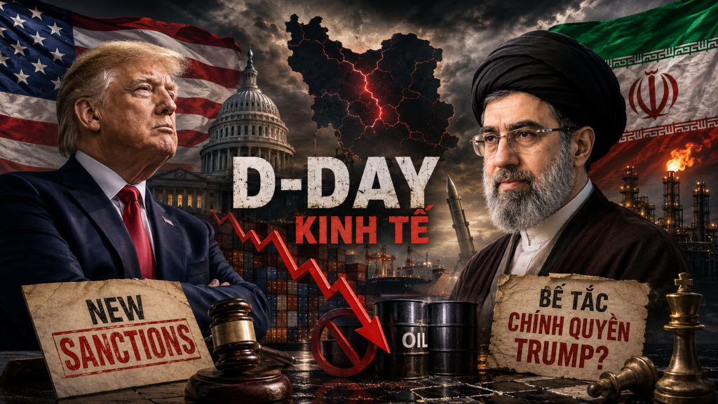 Lệnh trừng phạt mới của Mỹ đối với Iran: “Ngày D-Day kinh tế” hay dấu hiệu bế tắc của chính quyền Trump?
