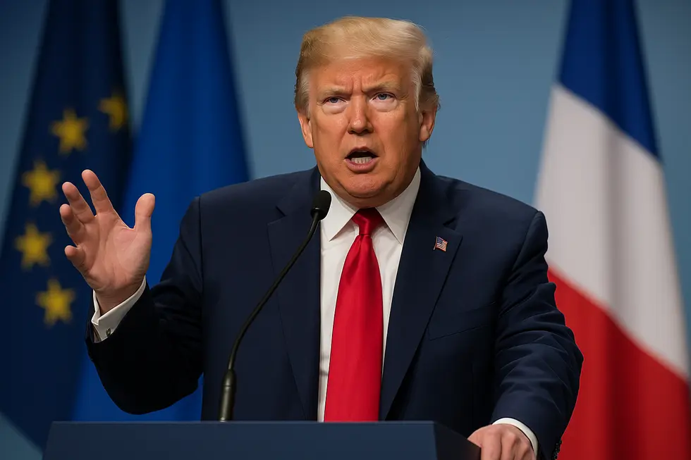 Ông Trump tại một hội nghị quốc tế, nhấn mạnh quan điểm cứng rắn về Iran.