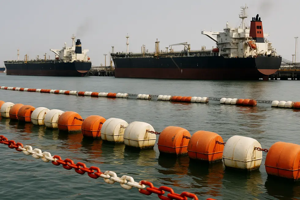 Bản đồ eo biển Hormuz với vùng cấm mới từ Iran.