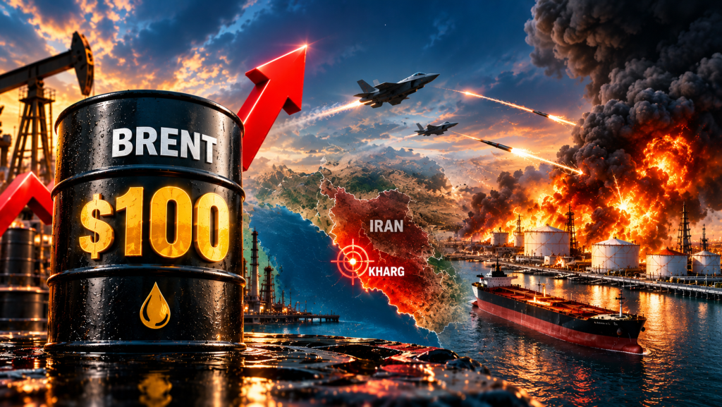 Giá dầu thế giới ngày 09/09/2026: Brent tiến sát mốc 100 USD khi Mỹ tấn công cảng dầu đảo Kharg của Iran