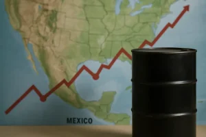Biểu đồ tăng giá dầu diesel tại Vịnh Mexico.