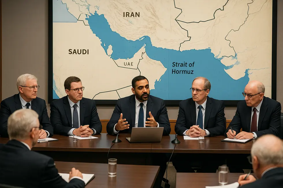 Bản đồ eo biển Hormuz với vùng cấm mới từ Iran.