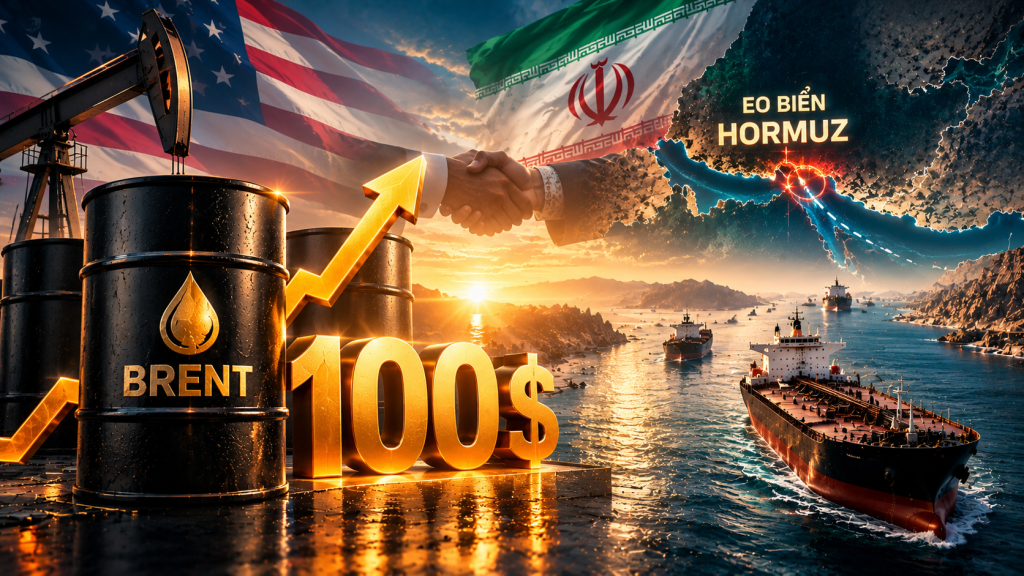 Giá dầu thế giới ngày 08/09/2026: Brent tiệm cận 100 USD khi thỏa thuận Hormuz sắp hoàn tất