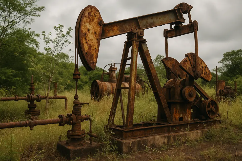 Hạ tầng dầu khí xuống cấp ở Venezuela.