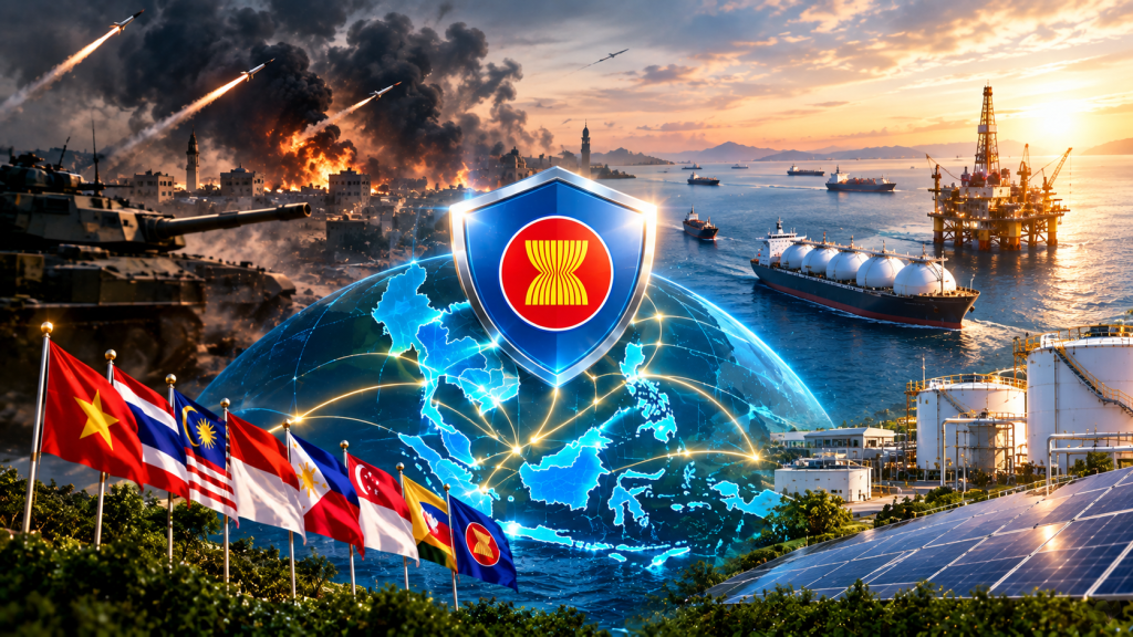 Chiến tranh Trung Đông làm gia tăng sự chú ý vào các kế hoạch an ninh năng lượng của ASEAN: Từ cú sốc giá dầu đến lộ trình tự chủ chiến lược