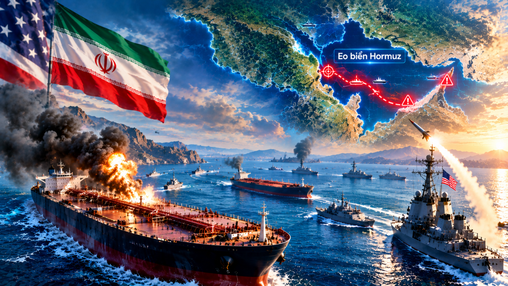 Leo thang eo biển Hormuz: Tấn công tàu biển gia tăng & bế tắc đàm phán Mỹ-Iran