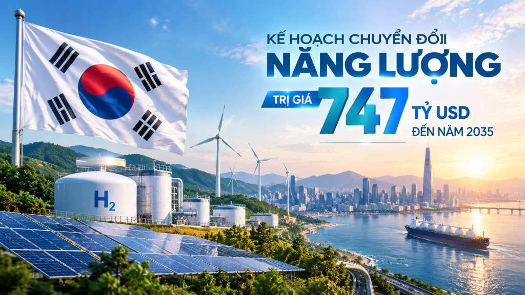 Hàn Quốc công bố kế hoạch K-GX trị giá 747 tỷ USD: Tái cấu trúc năng lượng, khử carbon công nghiệp nặng và tầm nhìn dẫn dắt thị trường xanh toàn cầu