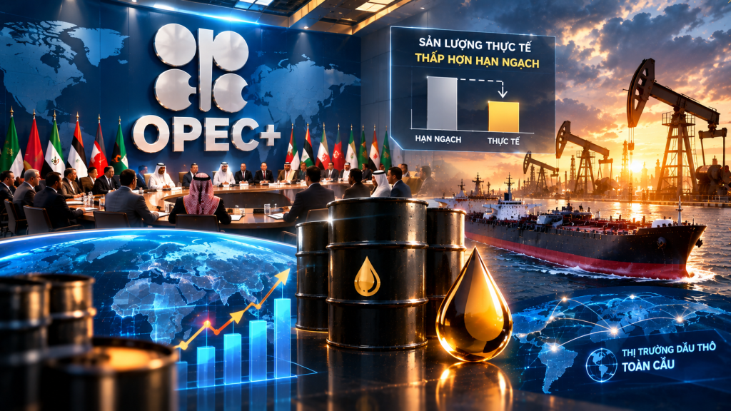 OPEC+ giữ nguyên mục tiêu sản lượng tháng 11: Sản lượng thực tế thấp hơn hạn ngạch và tác động chi tiết tới thị trường dầu thô toàn cầu