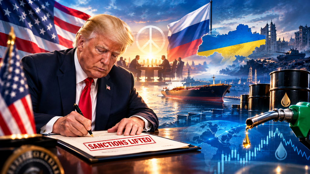 Tổng thống Trump bãi bỏ lệnh trừng phạt dầu mỏ đối với Nga: Chiến lược duy trì đàm phán hòa bình Ukraine và tác động tới thị trường dầu diesel toàn cầu